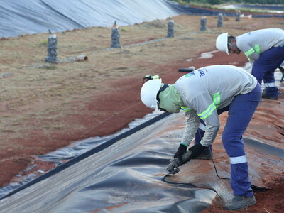 Reparos em Geomembranas de PEAD: