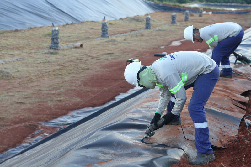 Reparos em Geomembranas de PEAD: